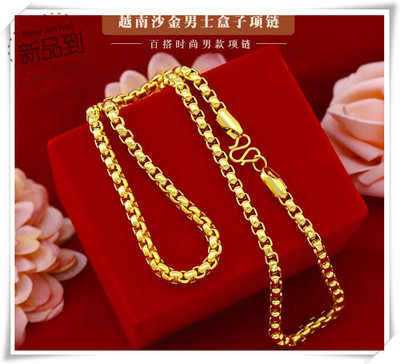 经典款男士时尚风项链仿真黄金