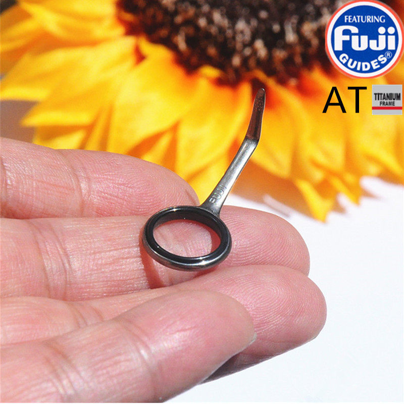 fuji富士钛合金at导环tatsg直柄路亚导环维修改装鳟鱼竿过线环