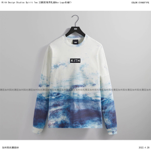 Spirit Tee 22新款 Kith Logo长袖 Studios 海洋扎染Box Design