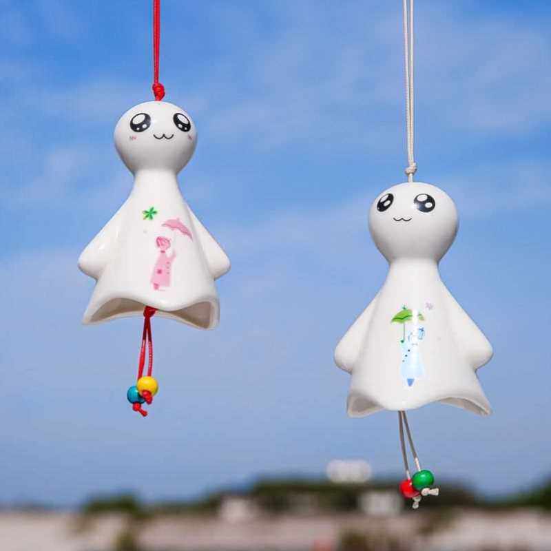 床头晴天娃娃挂件风铃挂饰女生卧室主卧日式门铃铃铛少女吊坠挂门