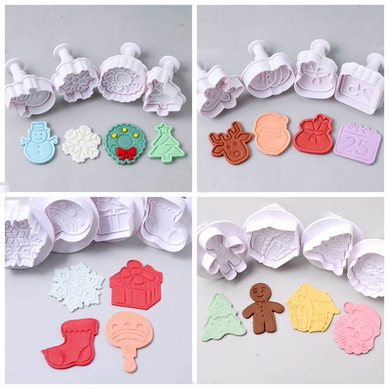 圣诞节塑料切模烘焙蛋糕模具礼物