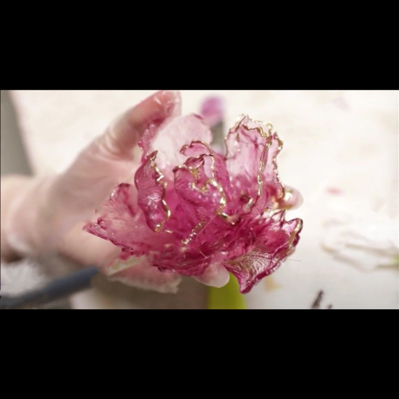 牡丹花瓣纹理硅胶模具翻糖