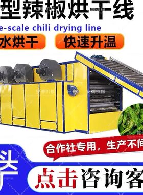 大型辣椒烘干线雷竹笋干制作设备