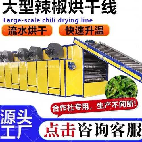 大型辣椒烘干线雷竹笋干制作设备