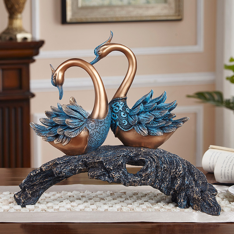 結婚禮物客廳裝飾房間裝飾品美式玄關喬遷歐式家裝工藝品天鵝擺件在類目 家居飾品, 摆件类, 桌面摆件中 - 來自Buy2taobao.com提供專業的淘寶代購服務