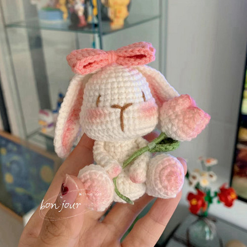 可爱的郁金香垂耳兔DIY材料包