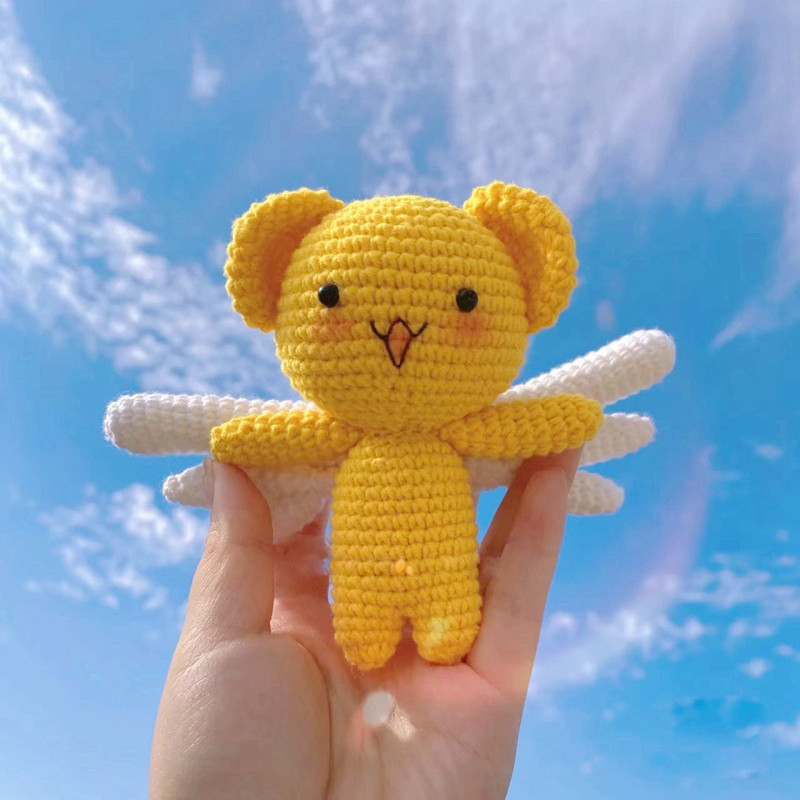 毛线diy手工编织百变小樱之小可玩偶挂件抖音同款钩针自制钥匙扣,服饰配件/皮带/帽子/围巾,毛线,淘宝优惠券,粉丝福利购,淘宝优惠卷