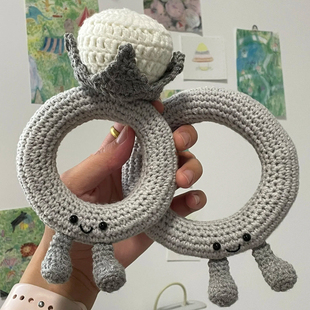 DIY手工jelly钻石戒指玩偶毛线编织材料包创意娃娃礼物摆件女非遗