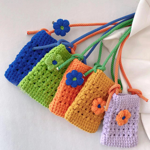 经典纹理手机包DIY毛线编织