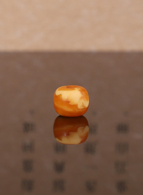 俄料老蜜蜡老型珠散珠8*6.4mm 琥珀蜜蜡手串diy配饰单珠 MSLL18