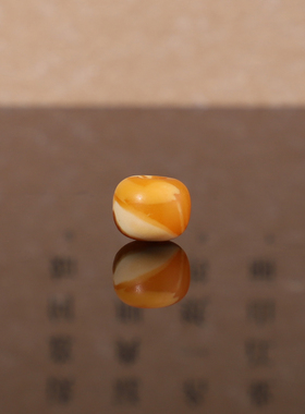 俄料老蜜蜡老型珠散珠8.3*6.6mm 琥珀蜜蜡手串diy配饰单珠 MSLL19