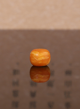 俄料老蜜蜡老型珠散珠8.3*6.5mm 琥珀蜜蜡手串diy配饰单珠 MSLL12