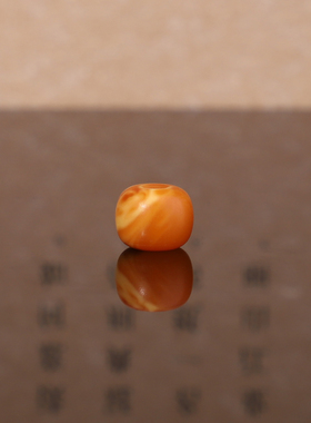 俄料老蜜蜡老型珠散珠8.1*6.4mm 琥珀蜜蜡手串diy配饰单珠 MSLL9