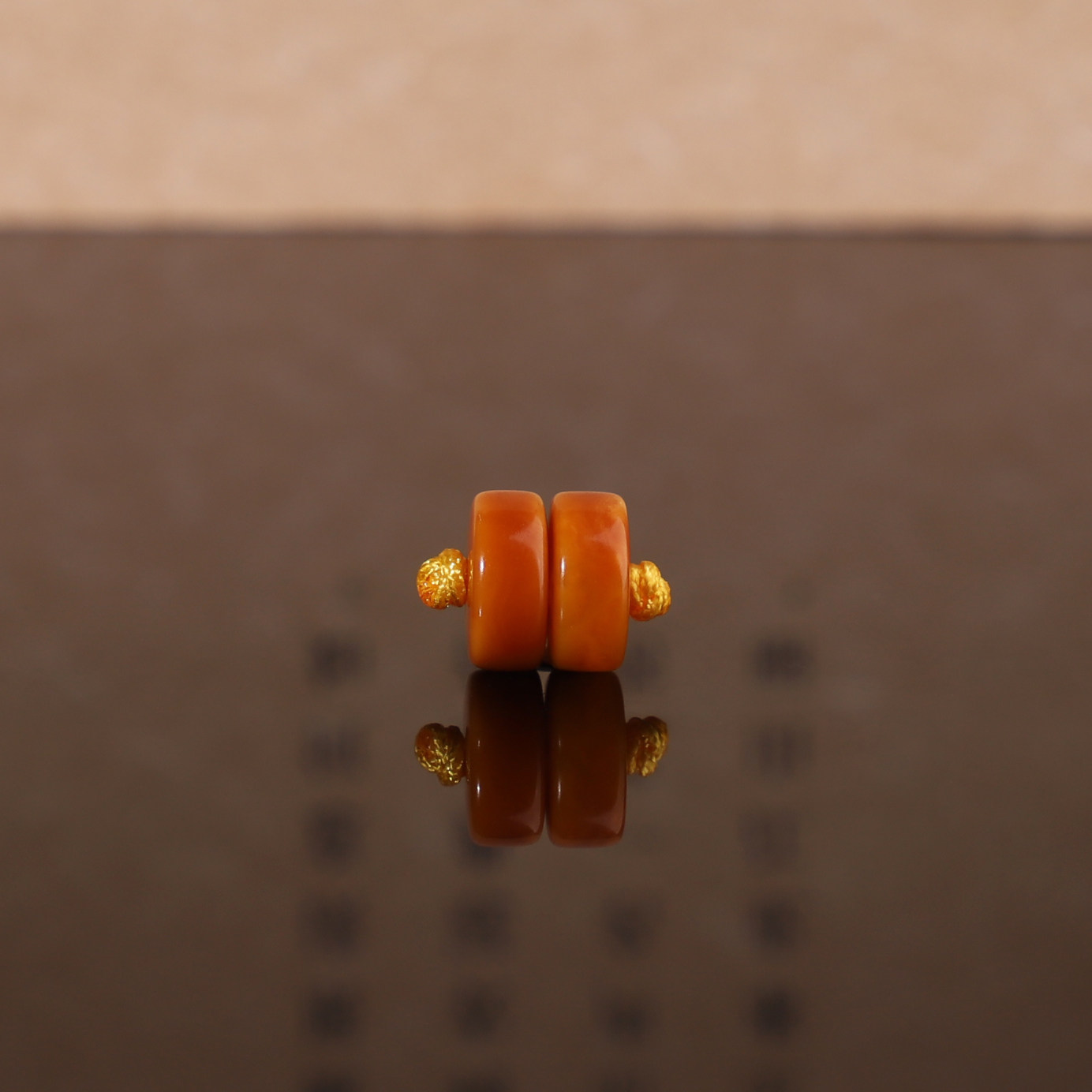 俄料老蜜蜡古董蜜蜡直切隔片对珠8.1*3.5mm 精品垫片手链配珠 G56