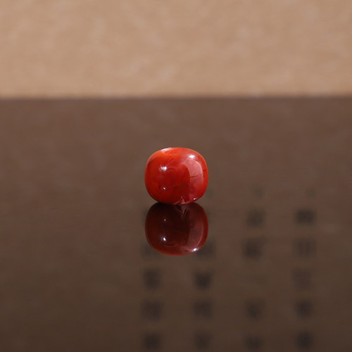 正品川料瓦西南红火焰红老型珠383号 8.5*7mm散珠单颗配珠 大孔道