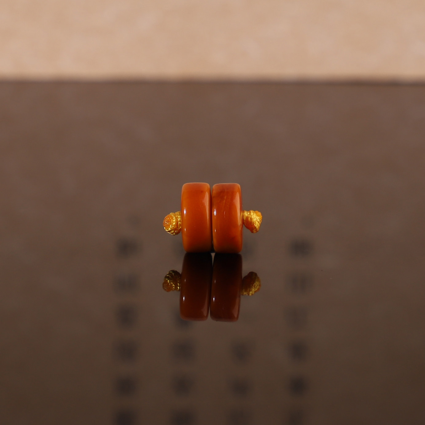俄料老蜜蜡古董蜜蜡直切隔片对珠8.1*3.5mm 精品垫片手链配珠 G49