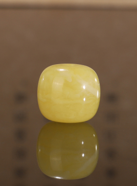 正品俄料蜜蜡老型珠 11.1*10mm Y-MA6黄白花蜡琥珀蜜蜡配珠散珠