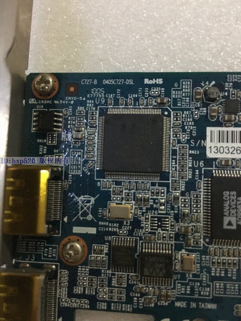 YUANGANG AVERMEDIA C727-B HDMI 고화질 비디오 캡처 카드 PCI-E 1X AD9983A 재고 있음