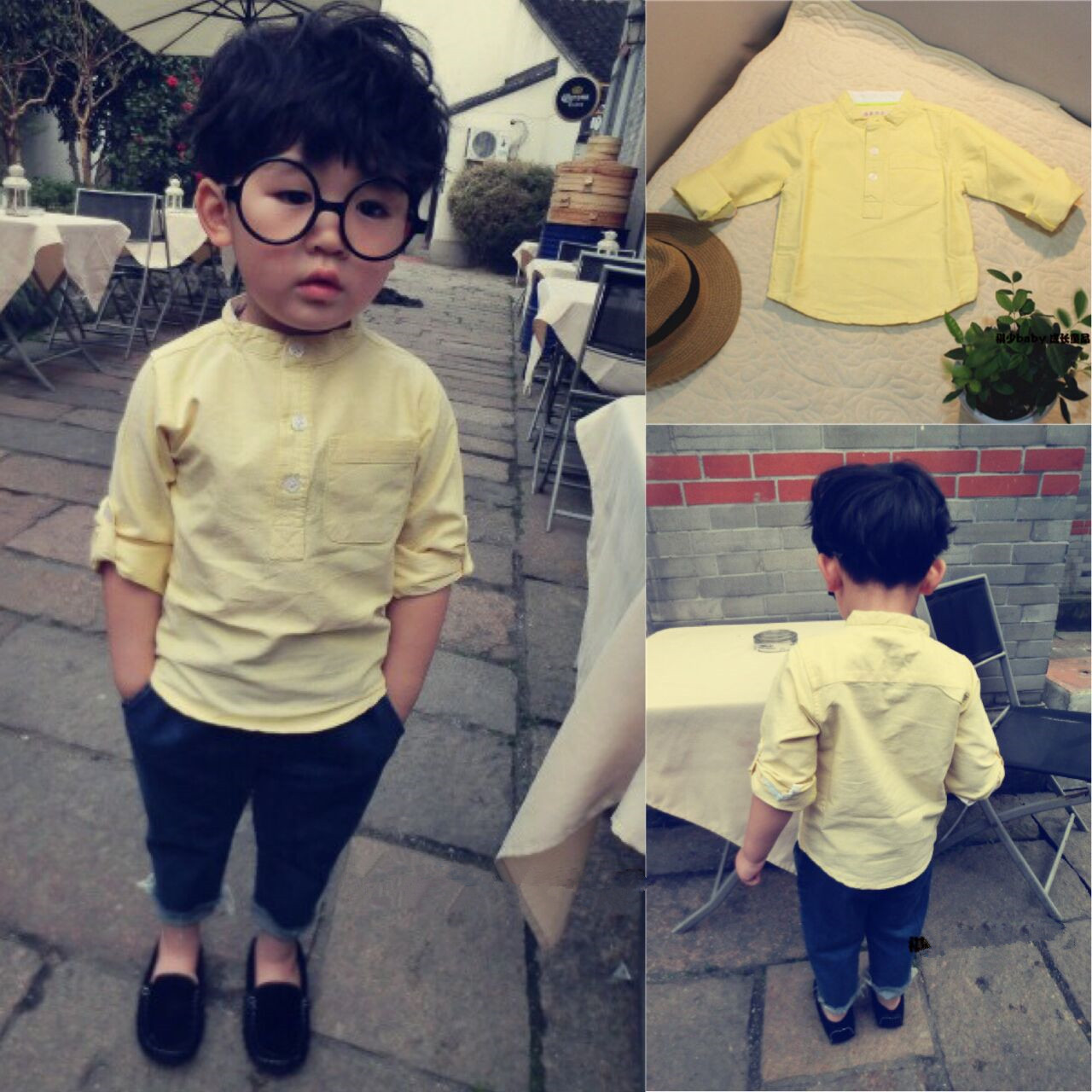 Chemise enfant à manche longue - Ref 2083755 Image 1
