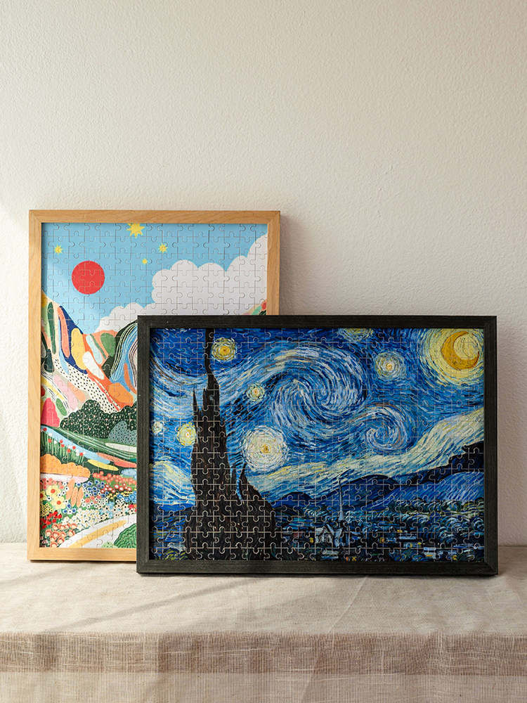 拼图相框70X50有框相框500件壁挂1000件相框1000元2000件定制尺寸