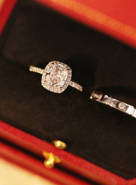 情侣公主仿真对戒道具戒指