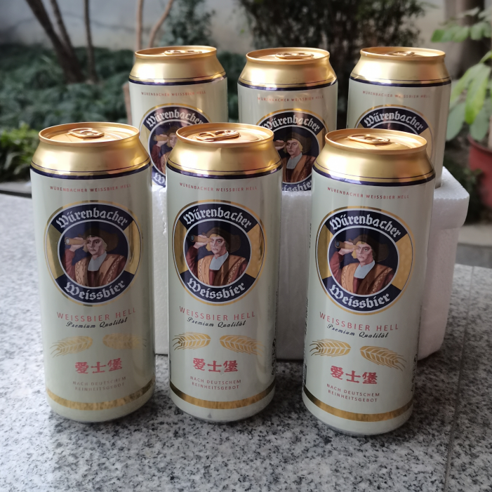 德国原装进口爱士堡小麦白啤酒500ml*24精酿白啤罐装整箱精酿啤酒