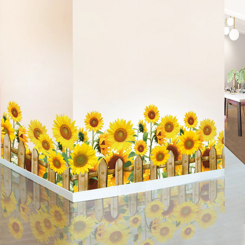 踢脚线墙贴卧室玄关墙壁贴画墙角墙面装饰墙纸自粘腰线小清新布置