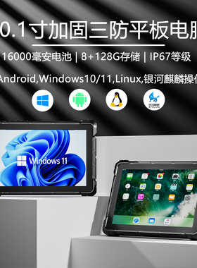10.1寸5g三防平板高清高亮防水防爆加固工业电脑Windows安卓IP67