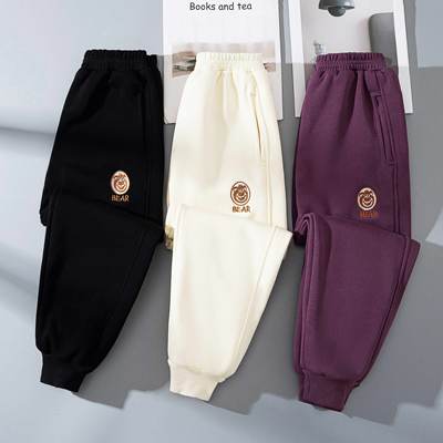 女童裤子秋装儿童女裤秋冬款加绒