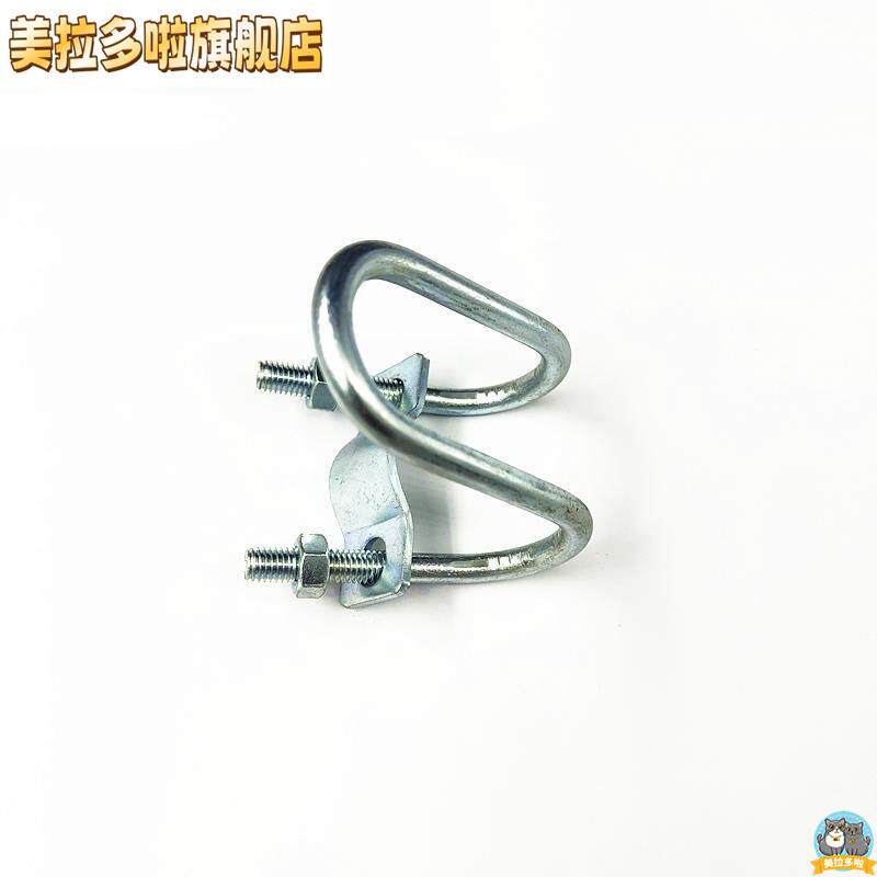 十字卡扣双U型管卡双U十字抱箍卡箍大棚猪场固定铁管钢管固定器图片