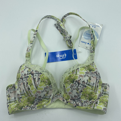 sloggi印花收副乳挂脖聚拢文胸