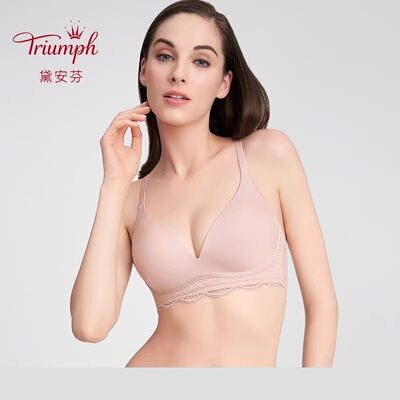 黛安芬呼吸羽翼无钢圈内衣薄款