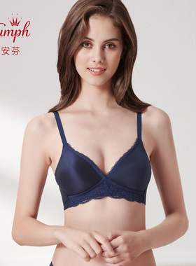 黛安芬悠柔大胸内衣女光面无钢圈纯色薄文胸11-1612