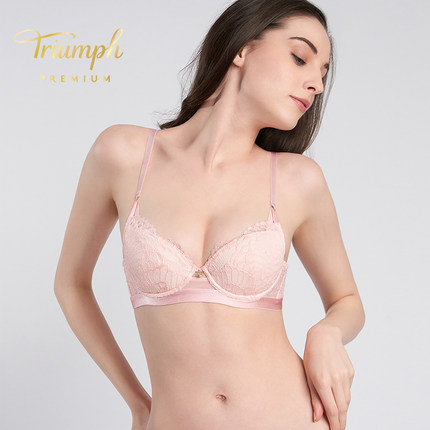 黛安芬Premium摩洛哥性感美背内衣女小胸聚拢16-8563