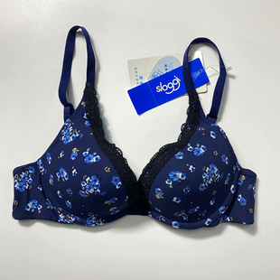Sloggi正品 7957 印花上薄下厚深V聚拢文胸16