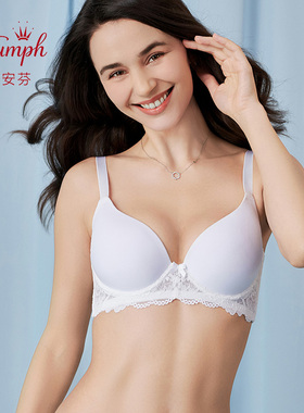黛安芬逆龄矢菊内衣女蕾丝大胸无痕薄款文胸E002901