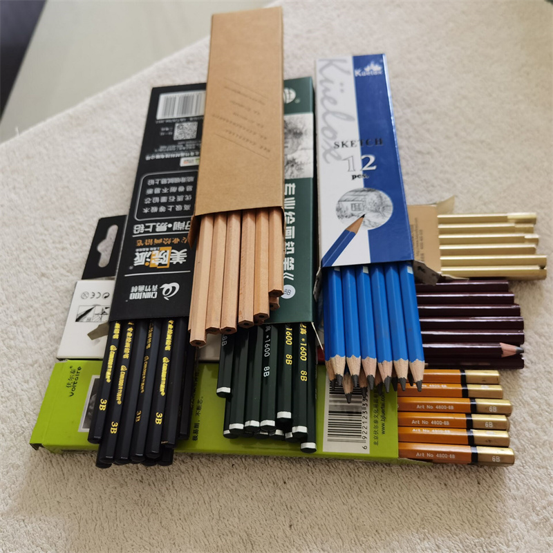 特价尾货纸盒装铅笔12支素描铅笔