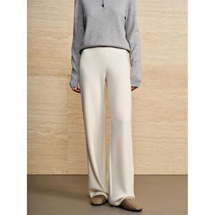 【精纺神裤】100%baby山羊绒裤女外穿秋冬2025新款直筒休闲长裤女