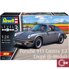 铸造模型 Revell/利华拼装汽车 07688 保时捷911 Carrera 3.2 1/2