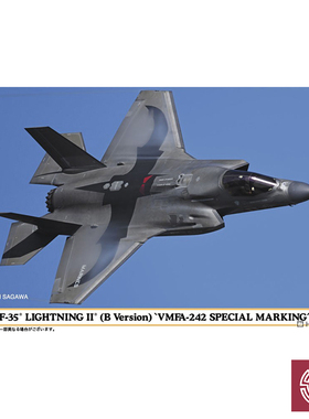 铸造模型 长谷川拼装模型 02499 1/72 F-35B战斗机 VMFA-242中队