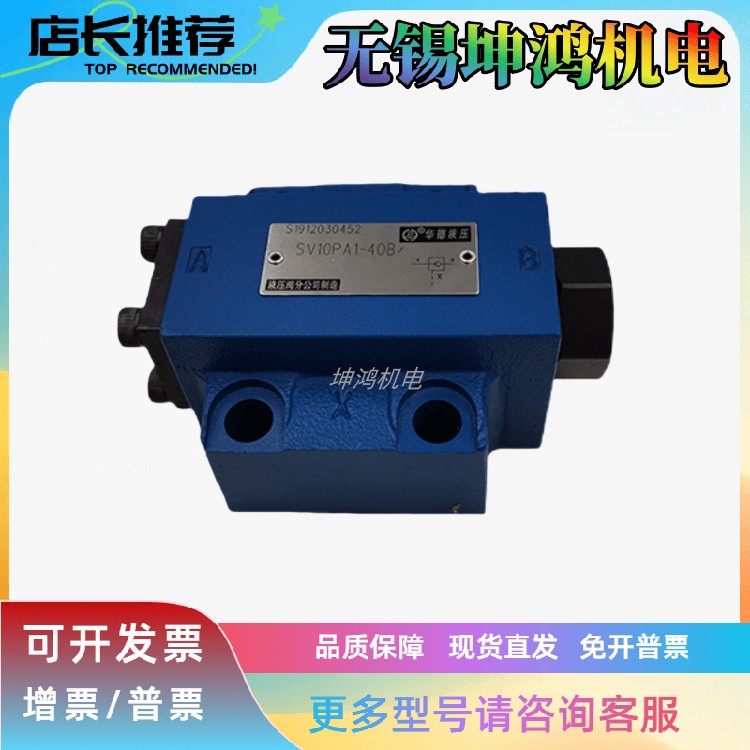 北京HUADE华德液控单向阀SV6/SL6PB2-30 PB1/2/4/PA1/2/3/4-L6X/