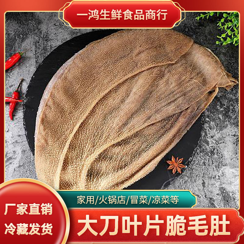 新鲜毛肚牛百叶大刀叶片水发冷冻牛肚叶片牛杂火锅家用商用食材