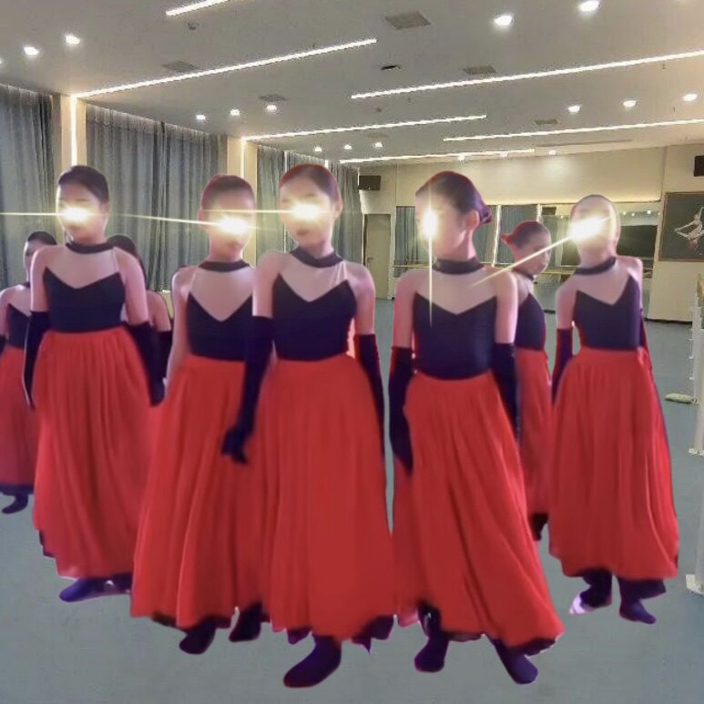 白小白编舞少儿街舞古风芒种爵士古典飞花舞蹈服装万疆大摆裙练功