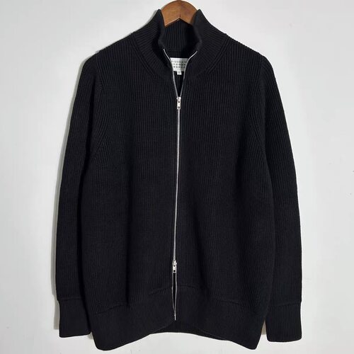 MM6风格高领宽松毛衣针织外套