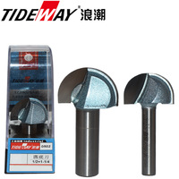 正品浪潮工業(yè)級圓底刀TIDEWAY硬質合金木材鋁塑板折疊U型球頭刀具