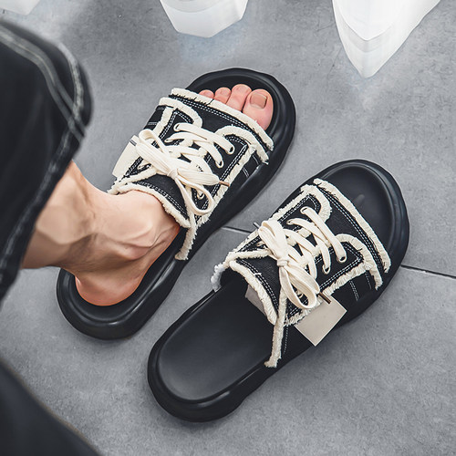 拖鞋男夏季新款外穿潮牌网红拖鞋