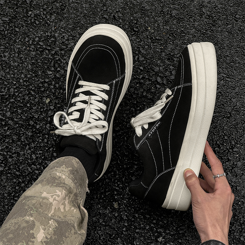 原创小众厚底日系复古休闲板鞋