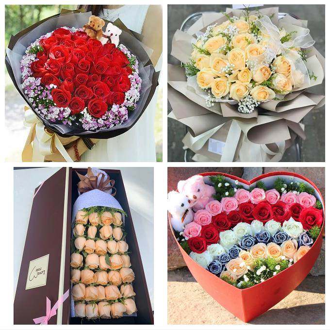 云南临沧市镇康双江耿马沧源县鲜花店同城配送媳妇女友圣诞节玫瑰