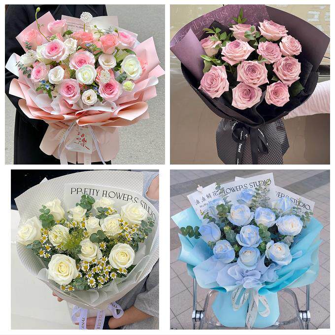 江西抚州市宜黄金溪资溪广昌县鲜花店同城配送女神节玫瑰花束礼盒