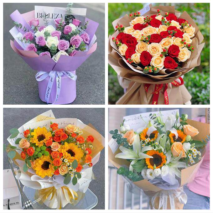 送深圳市光明新区公明龙华镇花店同城送男女友领导玫瑰混搭鲜花束